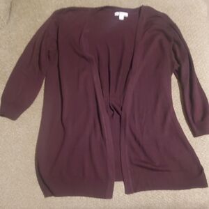 New York & Company Deep Purple Cardigan XL